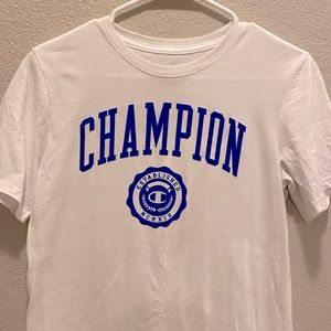 Unisex Champion White Tee